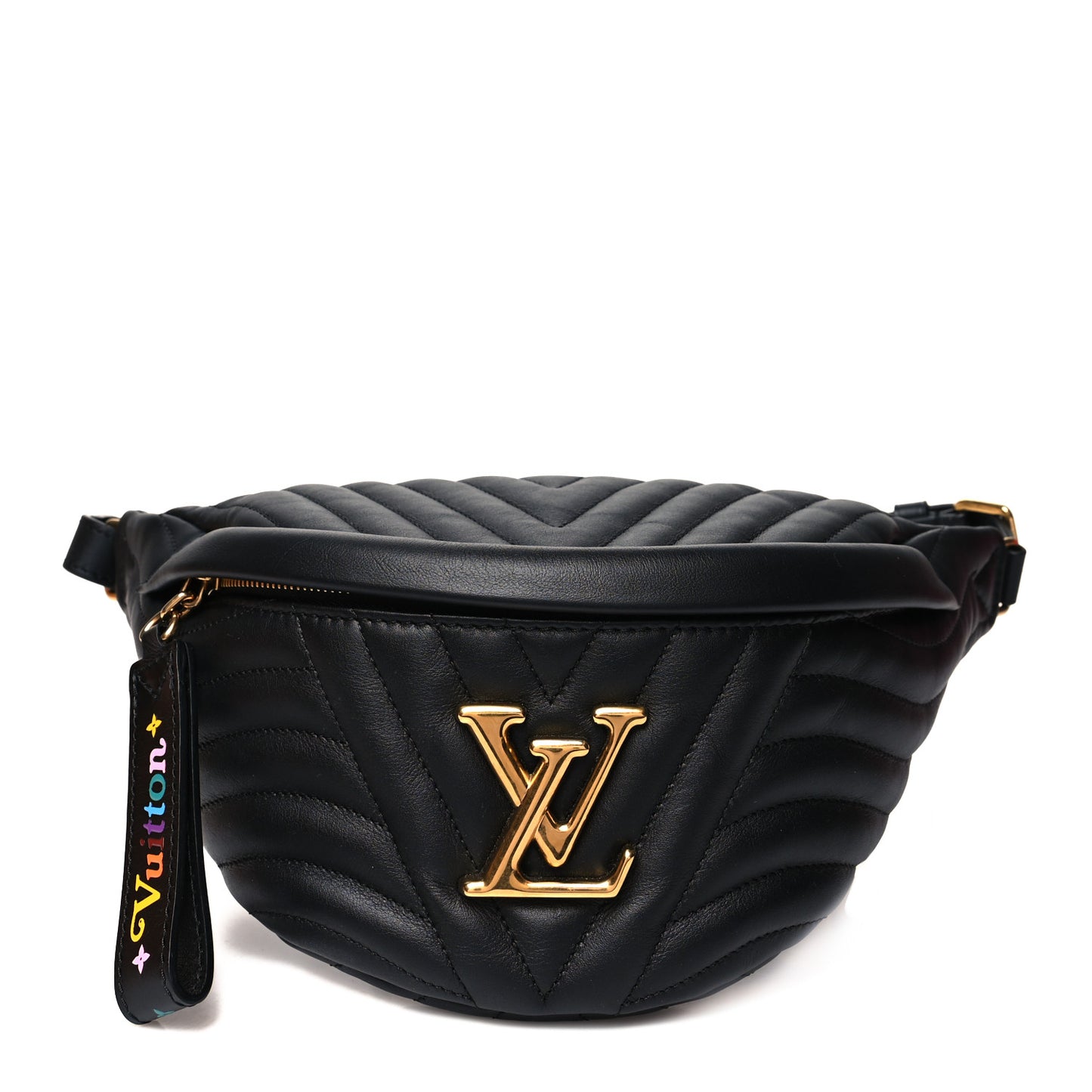 Calfskin Quilted New Wave Bumbag Black