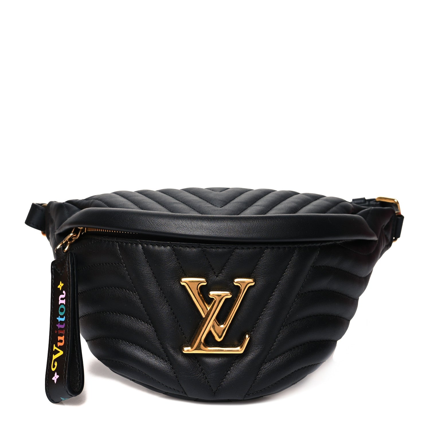 Louis Vuitton Calfskin Quilted New Wave Bumbag Black 1 of 9