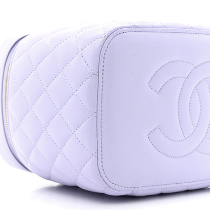 Chanel Caviar Quilted Large Vanity Pouch Light Purple 10 of 11