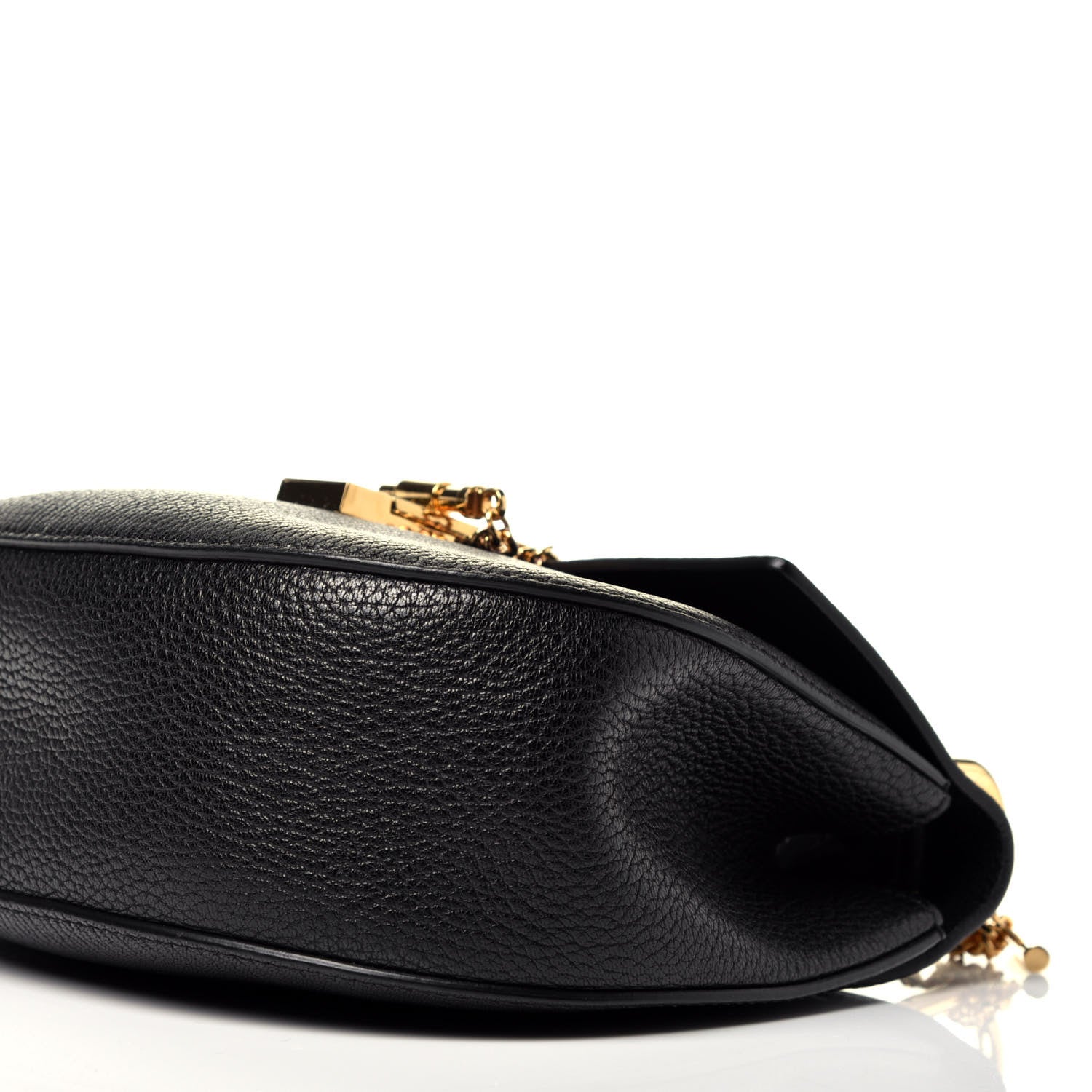 Chloe Grained Lambskin Drew Shoulder Bag Black 9 of 9