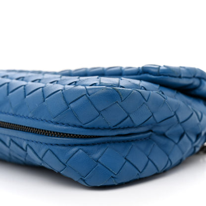Bottega Veneta Nappa Intrecciato Small Chain Crossbody Blue 12 of 15