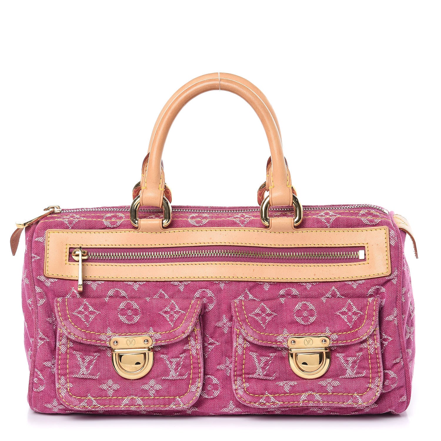 Louis Vuitton Monogram Denim Neo Speedy Fuchsia 1 of 13