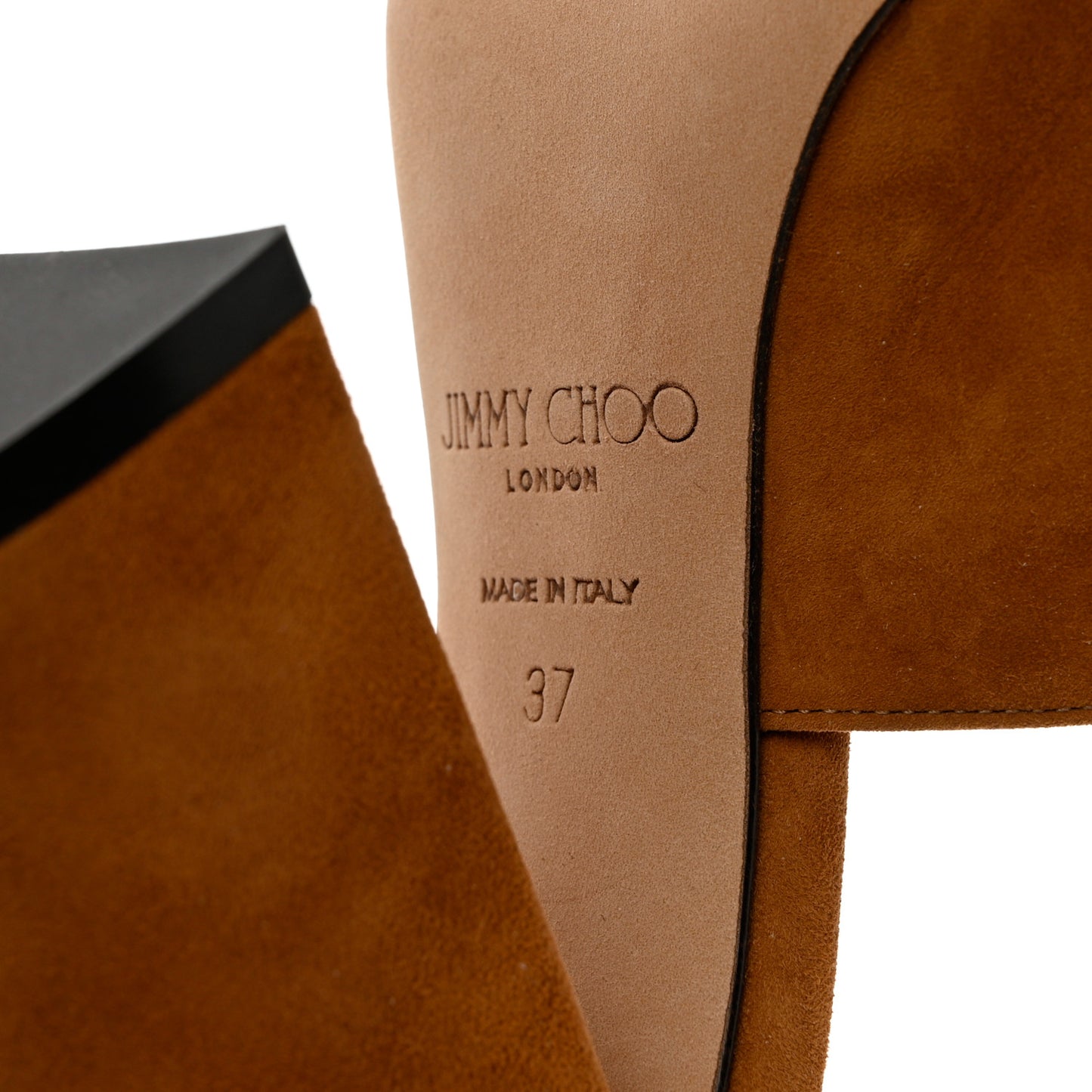 Suede Baia 100 Mules 37 Tan