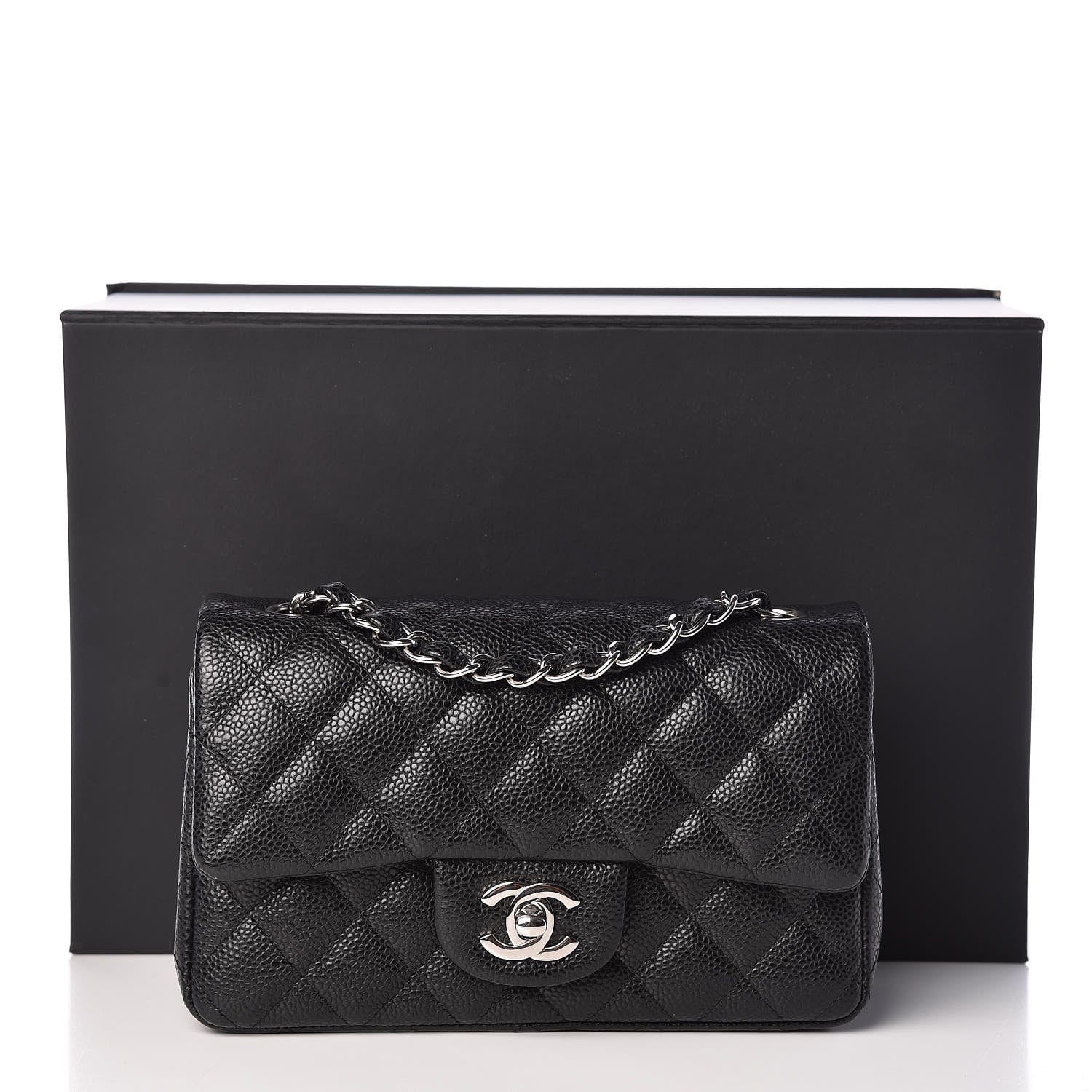 Chanel Caviar Quilted Mini Rectangular Flap Black 10 of 10
