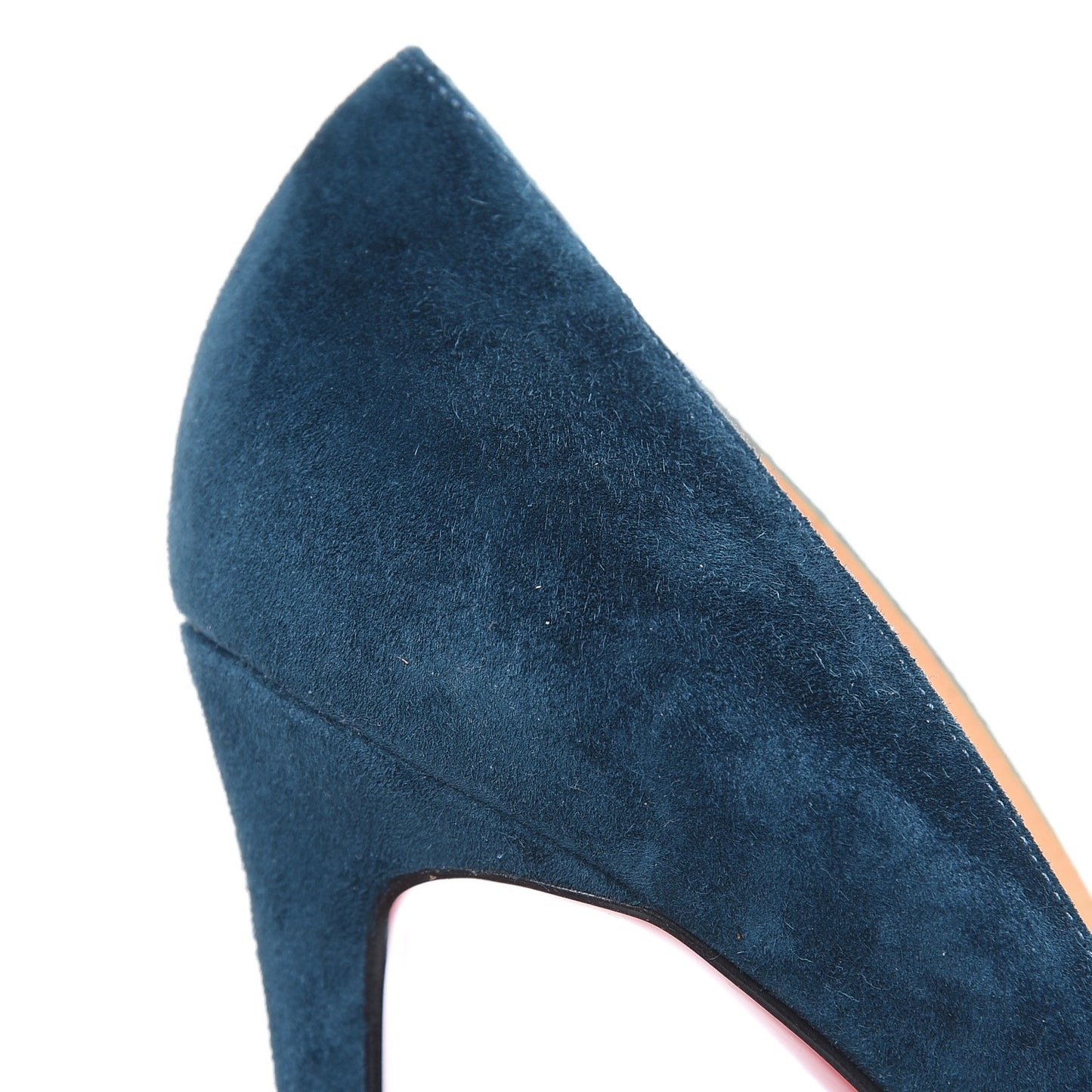 Veau Velours Pigalle 100 Pumps 38.5 Blue Khol