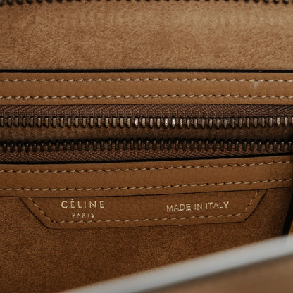 Celine Drummed Calfskin Mini Luggage Dune 7 of 8