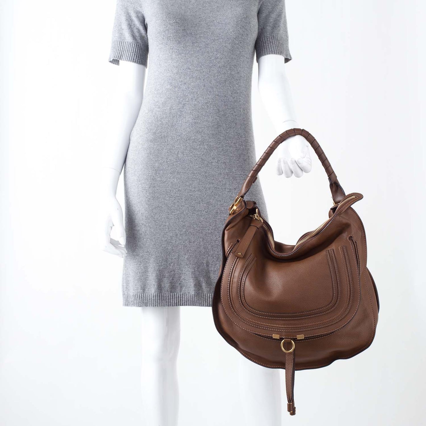 Leather Large Marcie Hobo