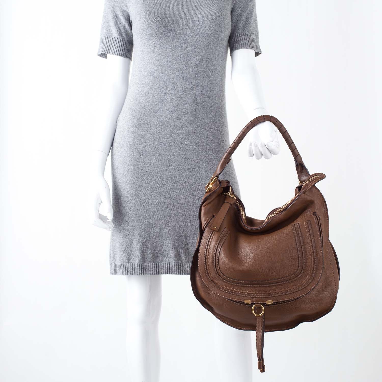 Chloe Leather Large Marcie Hobo 2 of 10