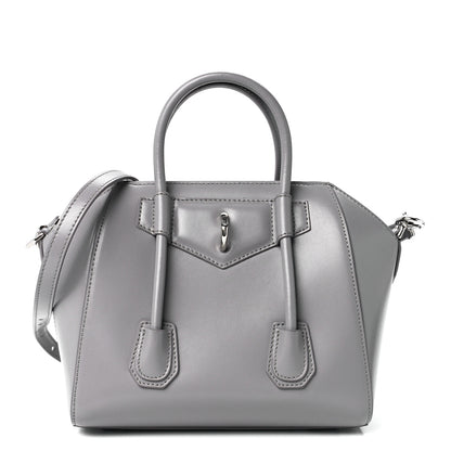 Givenchy Box Calfskin Mini Lock Antigona Shoulder Bag Cloud Grey 1 of 12