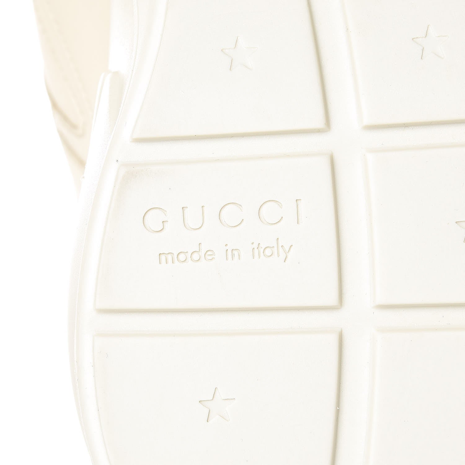 Gucci Calfskin Interlocking G Logo Mens Rhyton Sneakers 8 Ivory 7 of 9