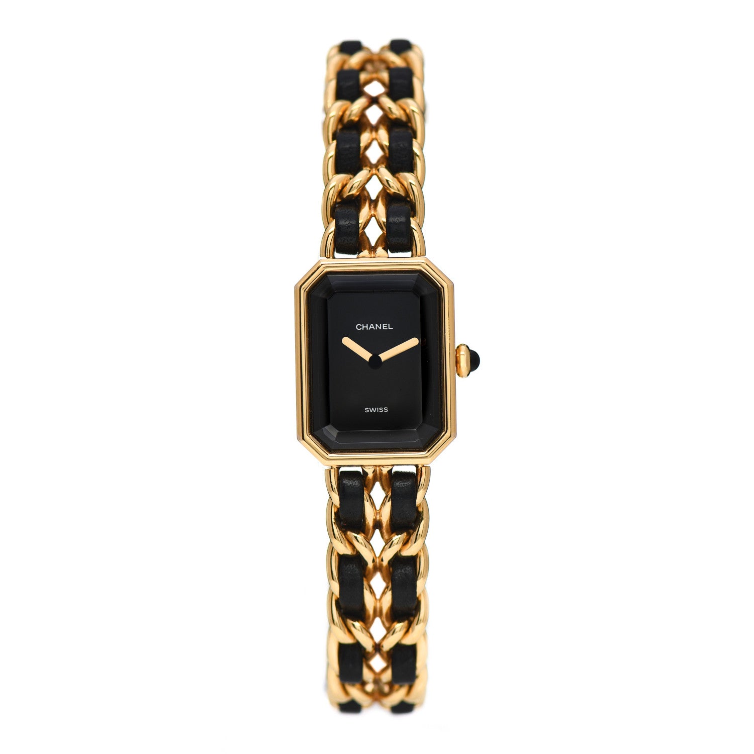 Chanel Stainless Steel Lambskin 20mm Chain Premiere Quartz Watch Gold M 1 of 4