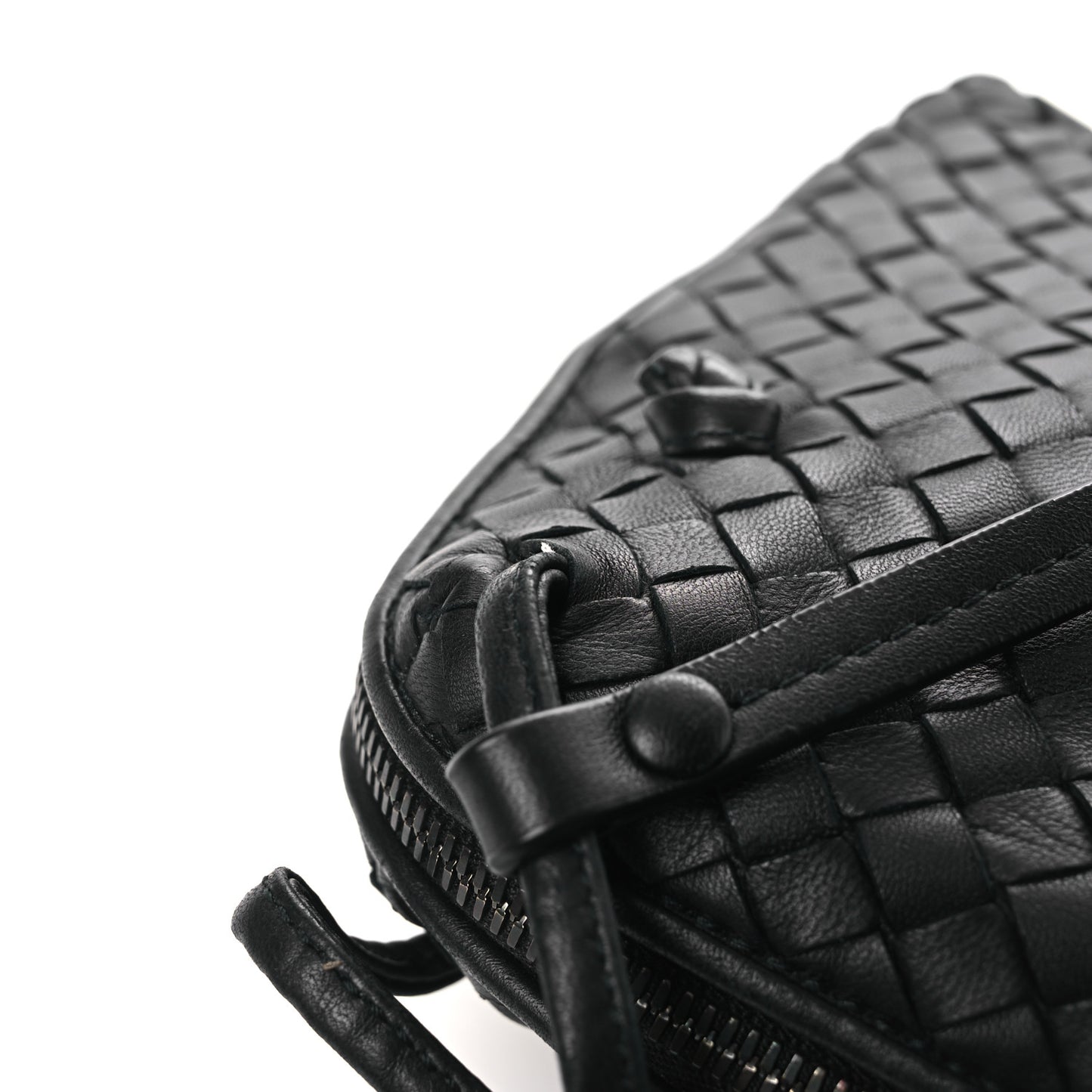 Nappa Intrecciato Nodini Bag Black