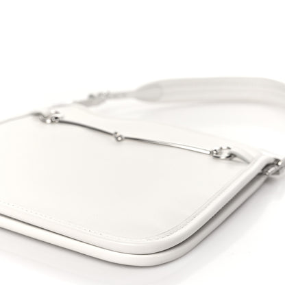 Gucci Calfskin Horsebit Slim Shoulder Bag White 9 of 9