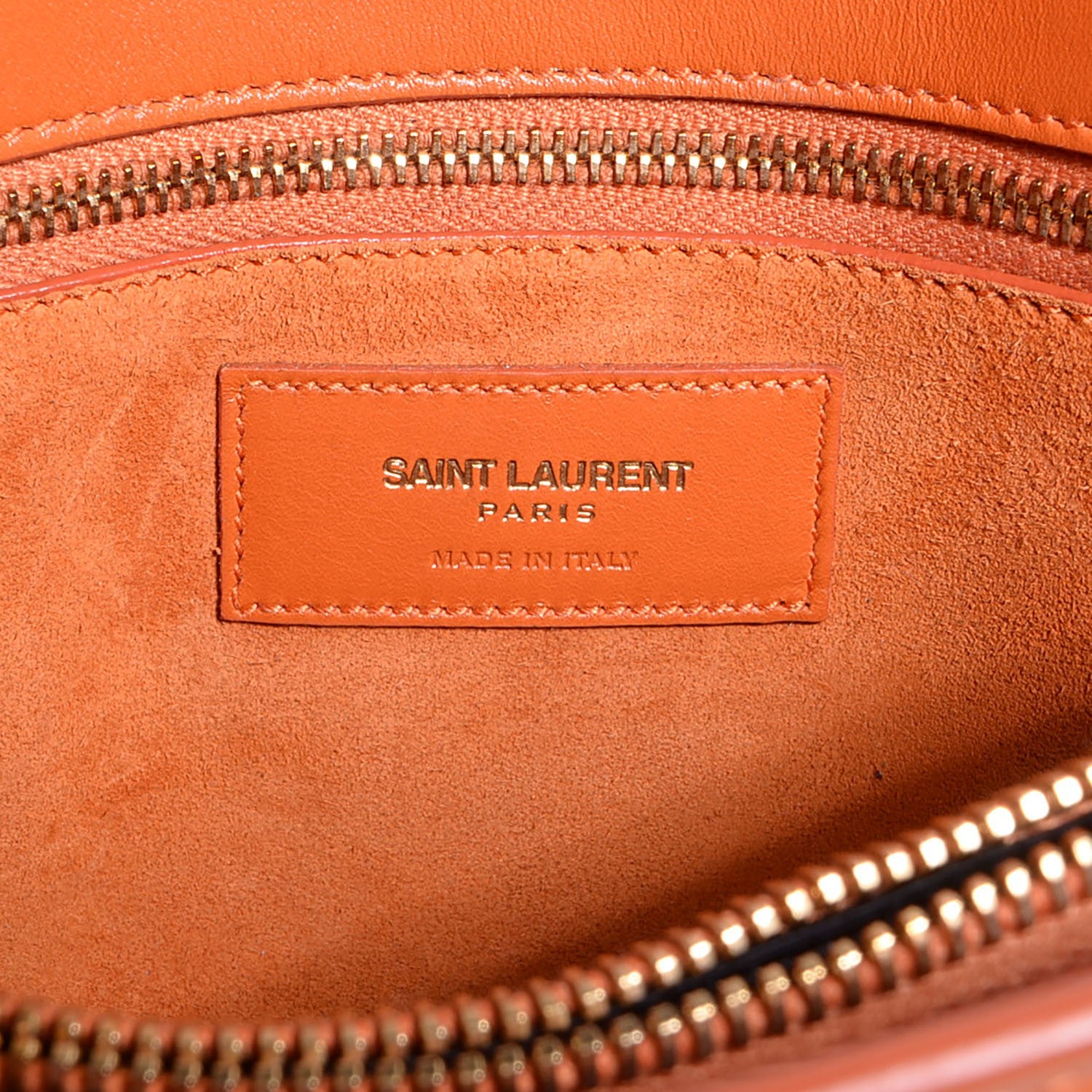Saint Laurent Calfskin Small Sac De Jour Mandarine 6 of 8