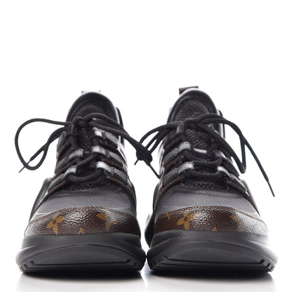 Louis Vuitton Calfskin Patent Monogram LV Archlight Sneakers 38 Black 2 of 9