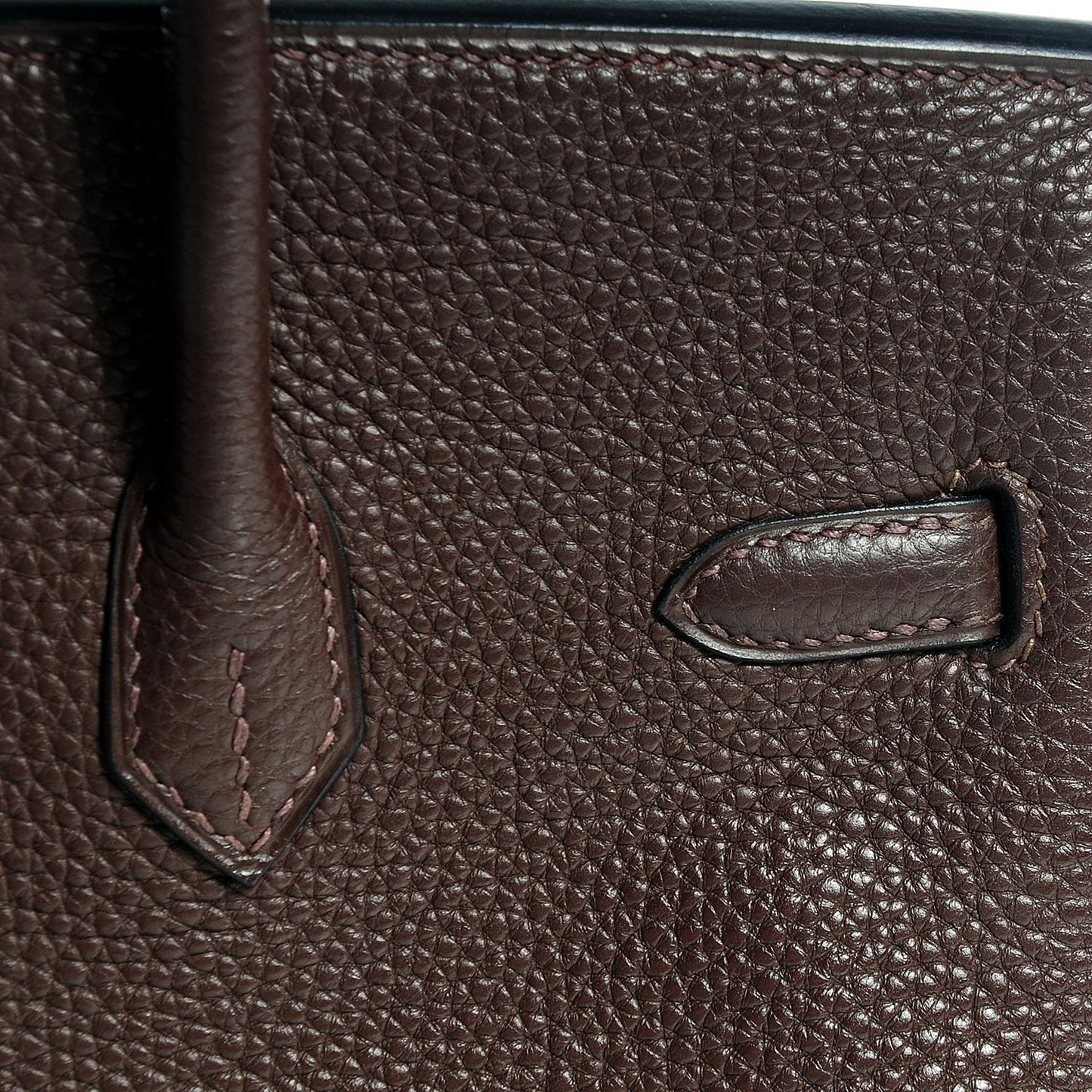 Togo Birkin 25 Marron Fonce