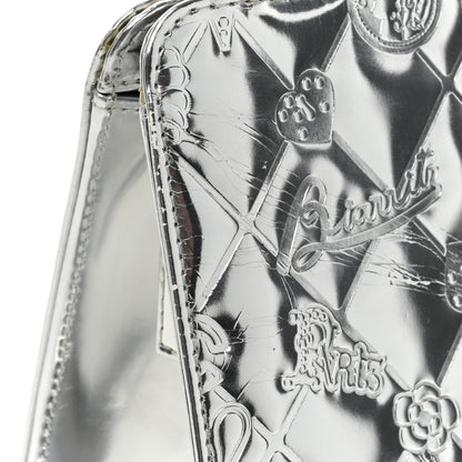 Chanel Metallic Patent Calfskin Lucky Symbols Pochette Silver 17 of 19