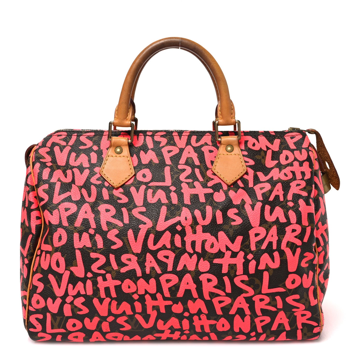 Louis Vuitton Monogram Graffiti Speedy 30 Fuchsia 1 of 10
