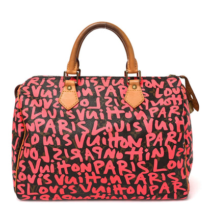 Louis Vuitton Monogram Graffiti Speedy 30 Fuchsia 1 of 10
