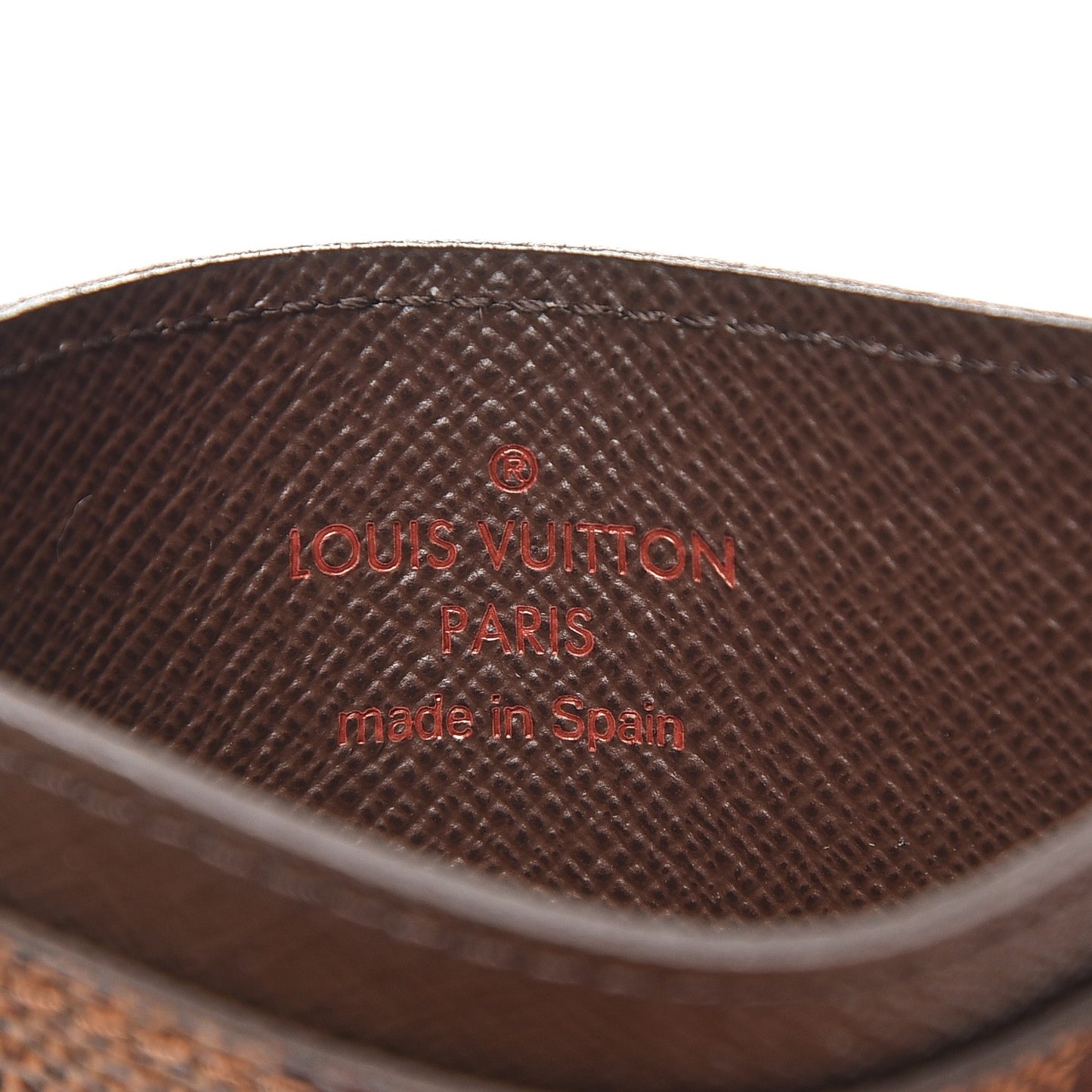 Damier Ebene Simple Card Holder