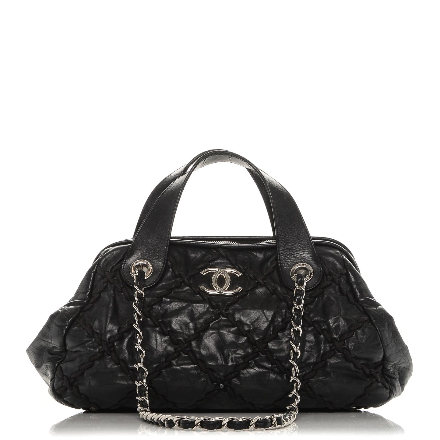 Calfskin Ultra Stitch Bowler Black