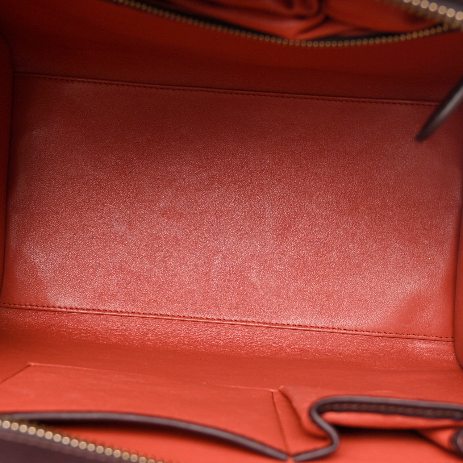 Celine Satin Calfskin Mini Tri-Color Luggage Blood 5 of 13