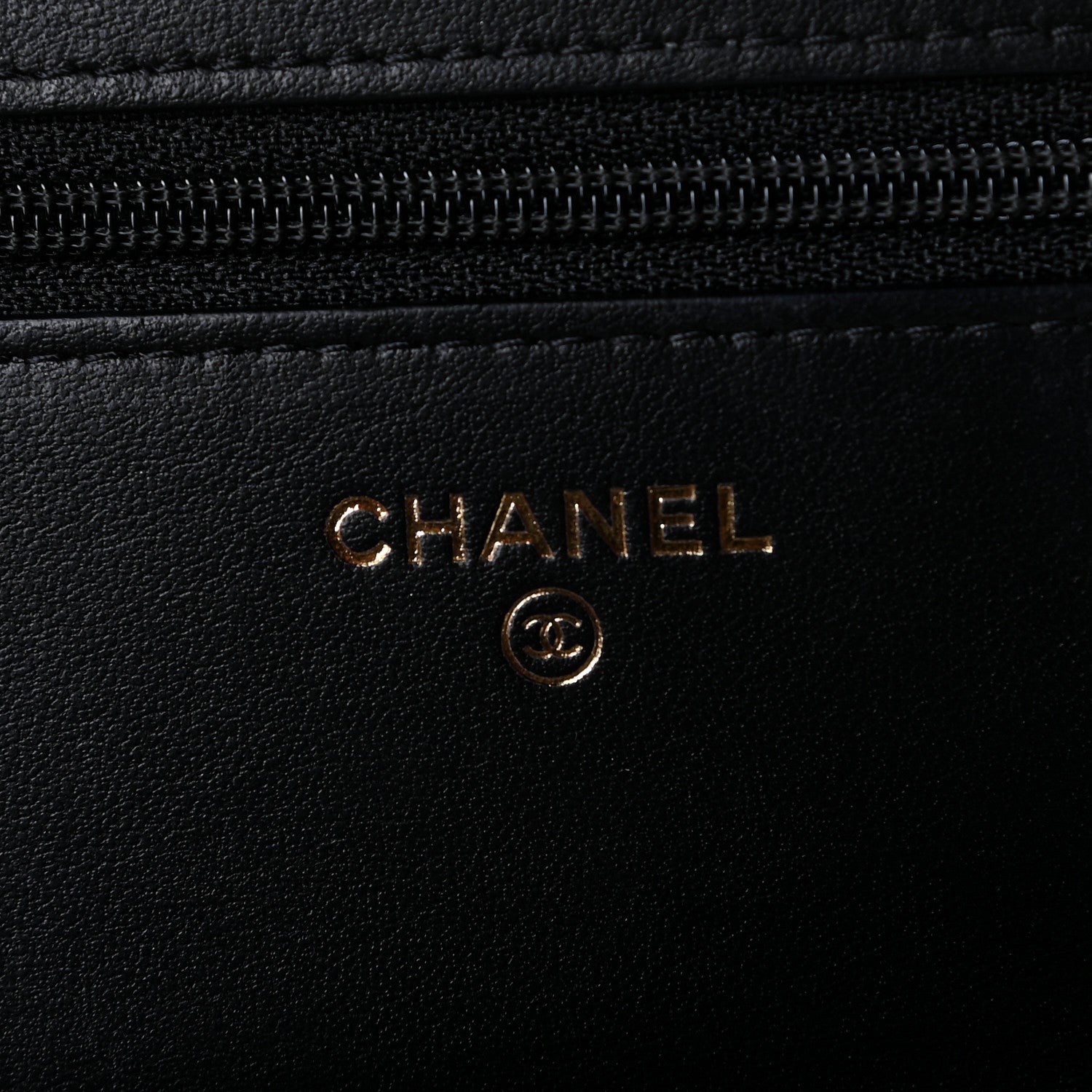 Chanel Caviar Quilted CC Filigree Wallet On Chain WOC Black 7 of 8