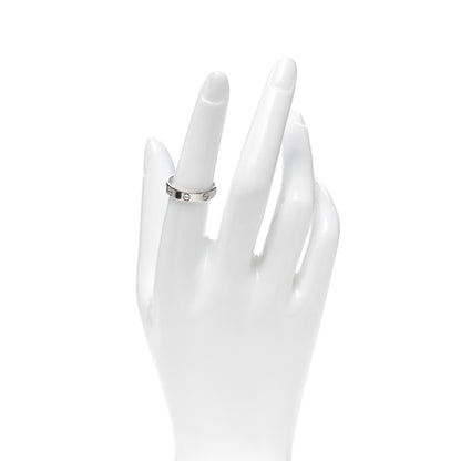 Cartier 18K White Gold 3.5mm LOVE Wedding Band Ring 54 6.75 2 of 6