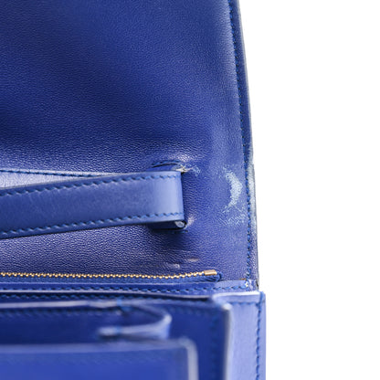 Celine Box Calfskin Medium Classic Box Flap Bag Indigo 14 of 16
