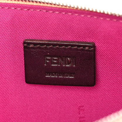 Fendi Vitello Elite Crystal Eye Monster Zip Pouch Bellini Multicolor 6 of 7