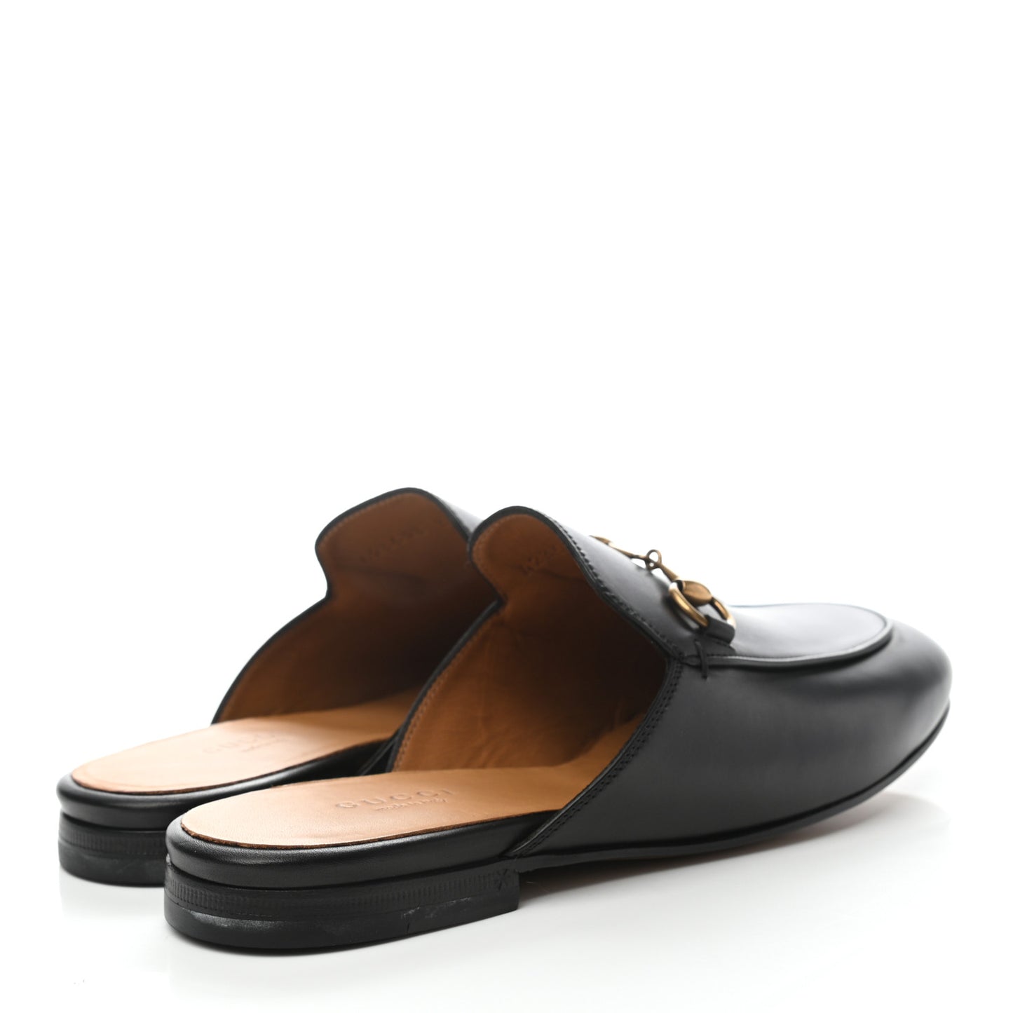 Calfskin Womens Princetown Slippers 36.5 Black