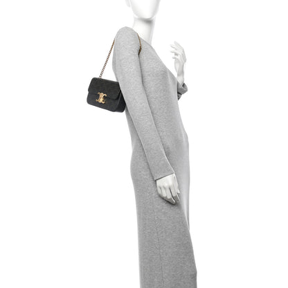 Celine Triomphe Canvas Chain Shoulder Bag Tan 2 of 10