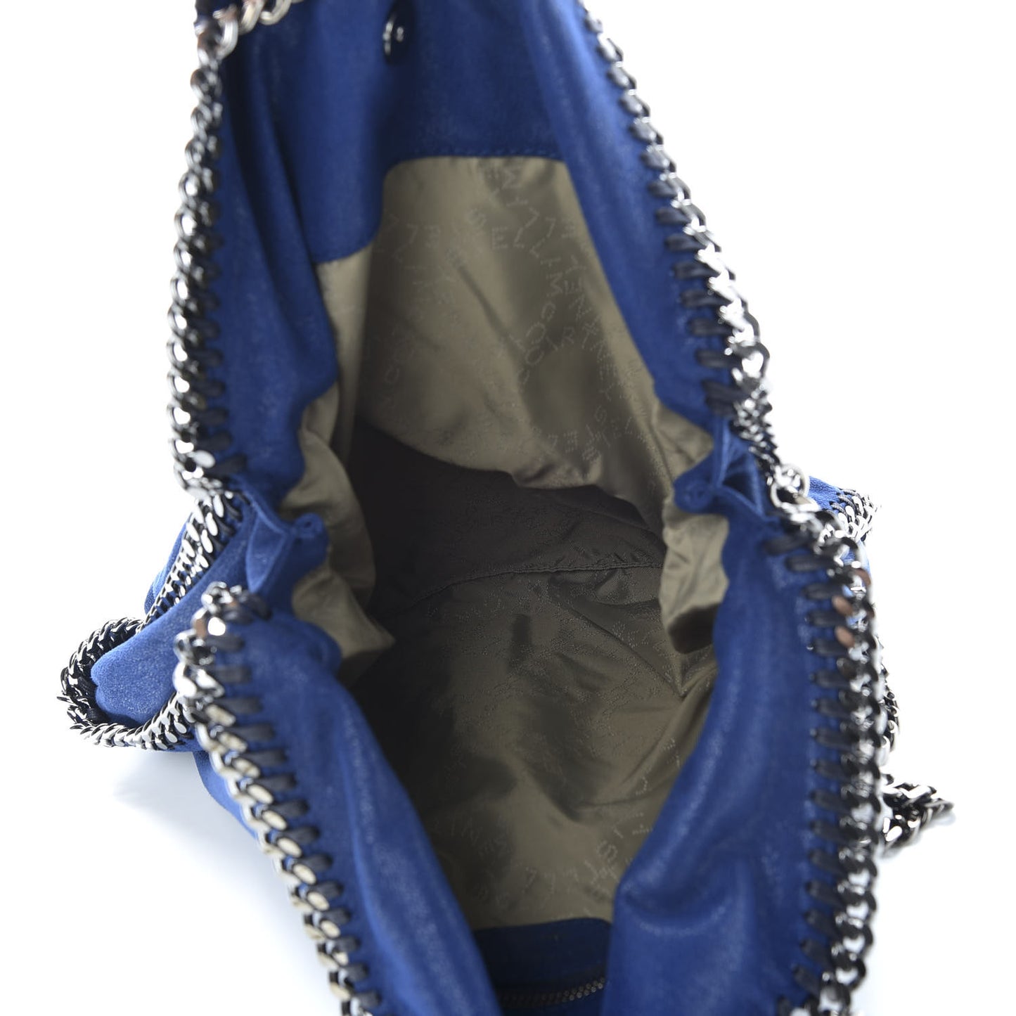 Shaggy Deer Falabella Fold Over Tote Blue