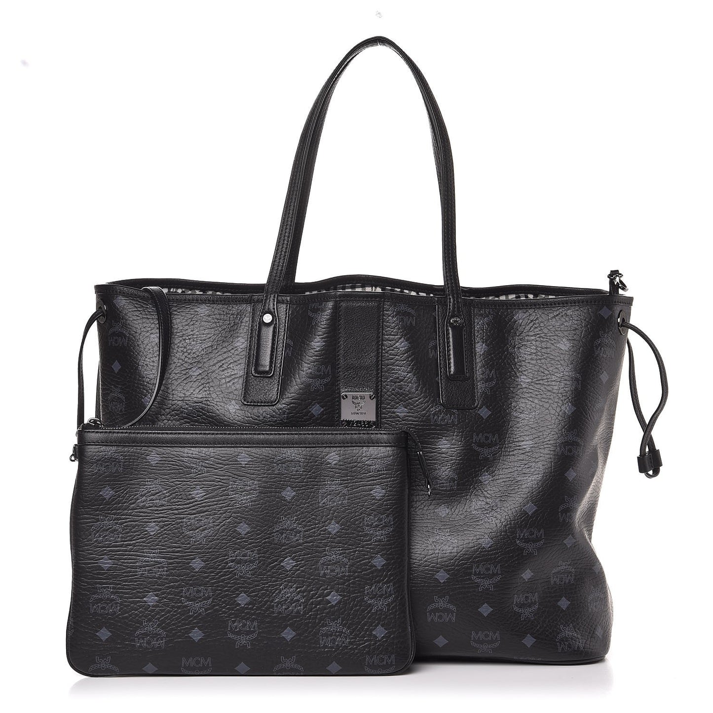 Visetos Large Liz Reversible Shopper Tote Black