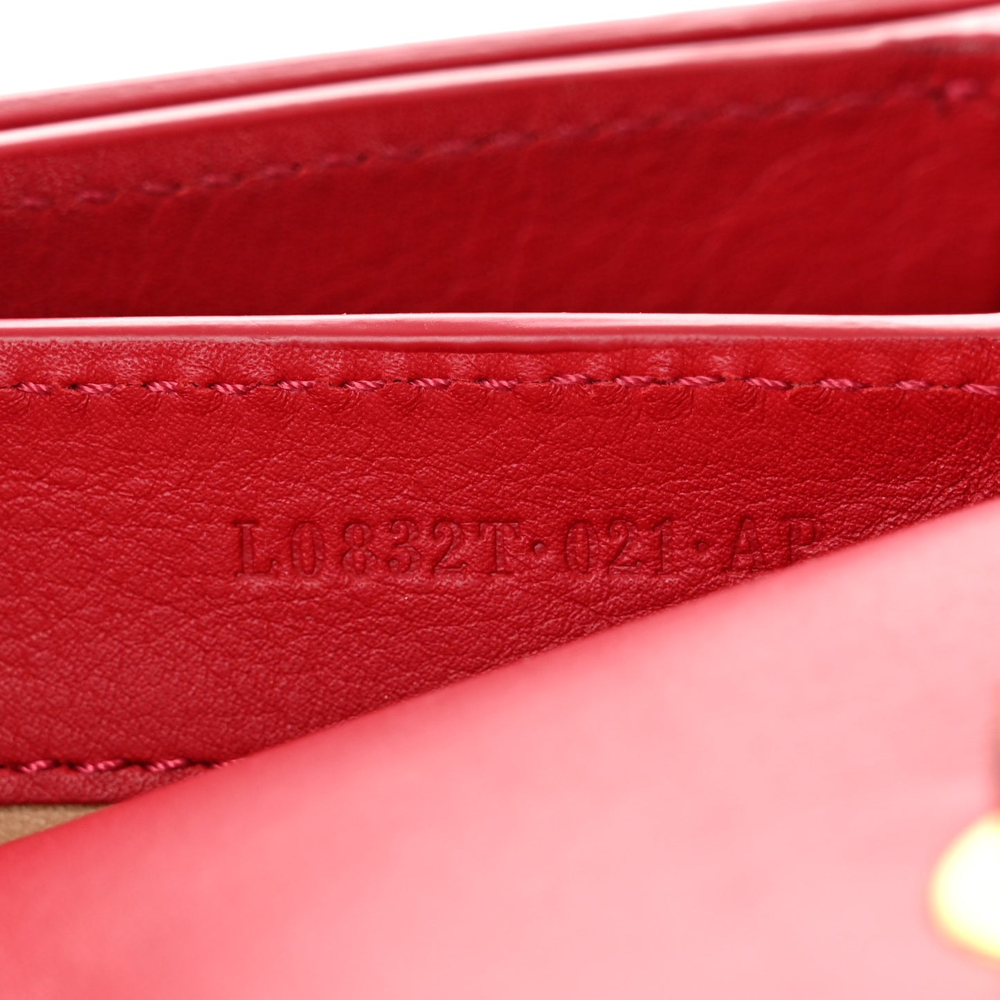 Grained Calfskin Medium Sienna Shoulder Bag Red