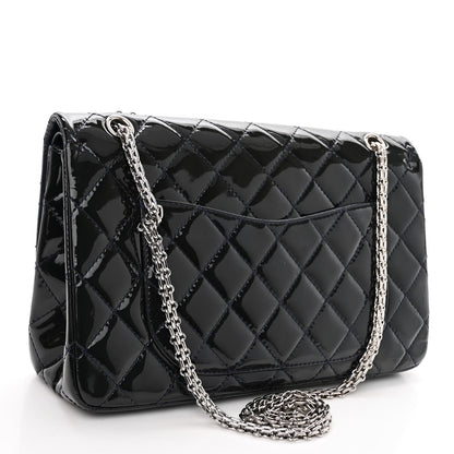 Chanel Distressed Patent Quilted 2.55 Reissue 227 Flap Dark Blue 3 of 10