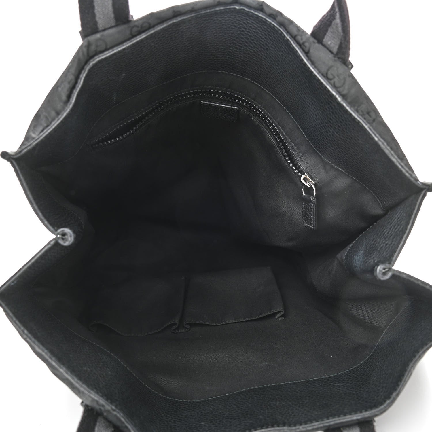 Gucci Nylon Monogram Vertical Tote Black 5 of 10