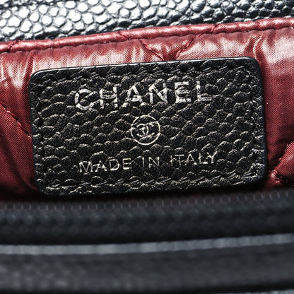 Chanel Caviar Quilted Flap Cosmetic Case Black 6 of 12