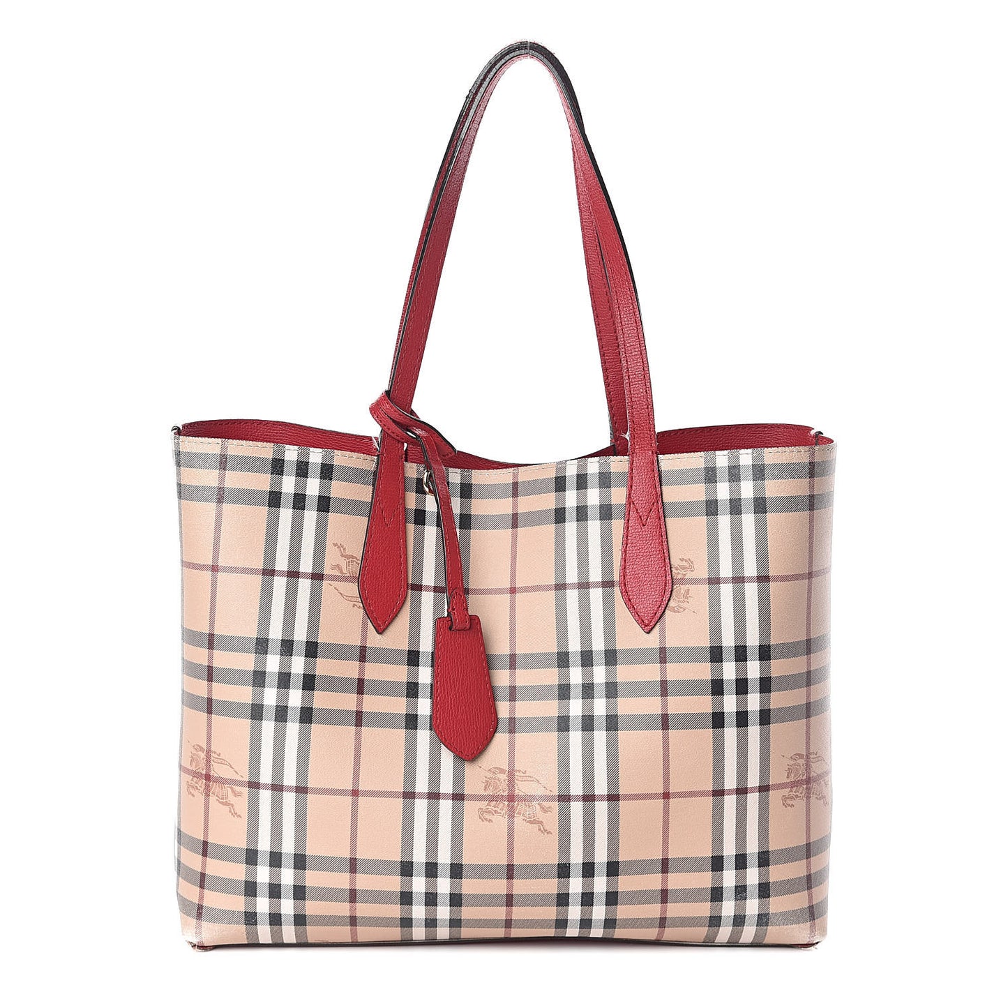 Haymarket Check Reversible Tote Red