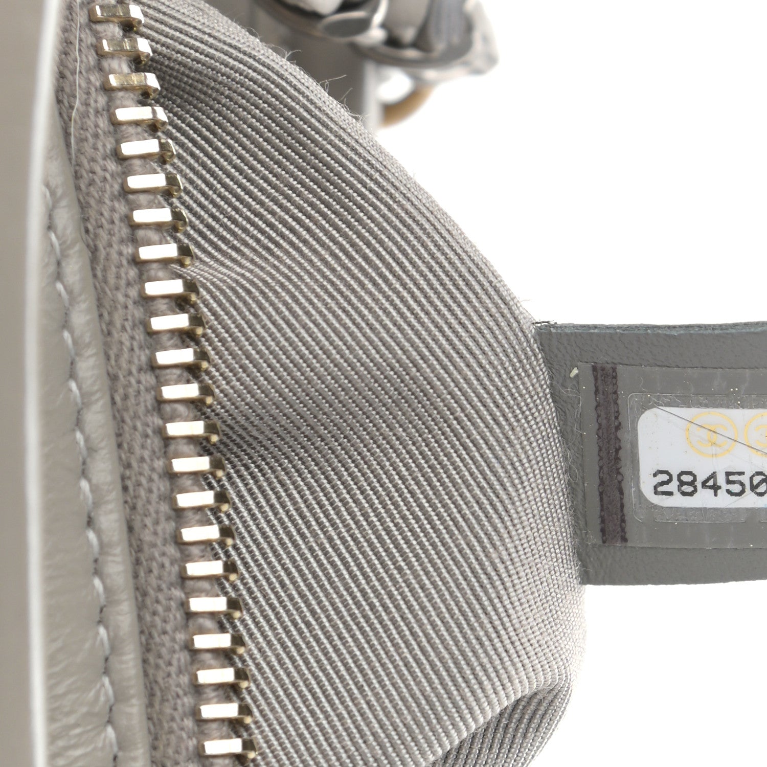 Chanel Aged Calfskin Quilted Small Gabrielle Hobo Grey 6 of 8