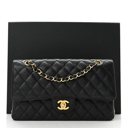Chanel Caviar Quilted Medium Double Flap Black 18 of 20