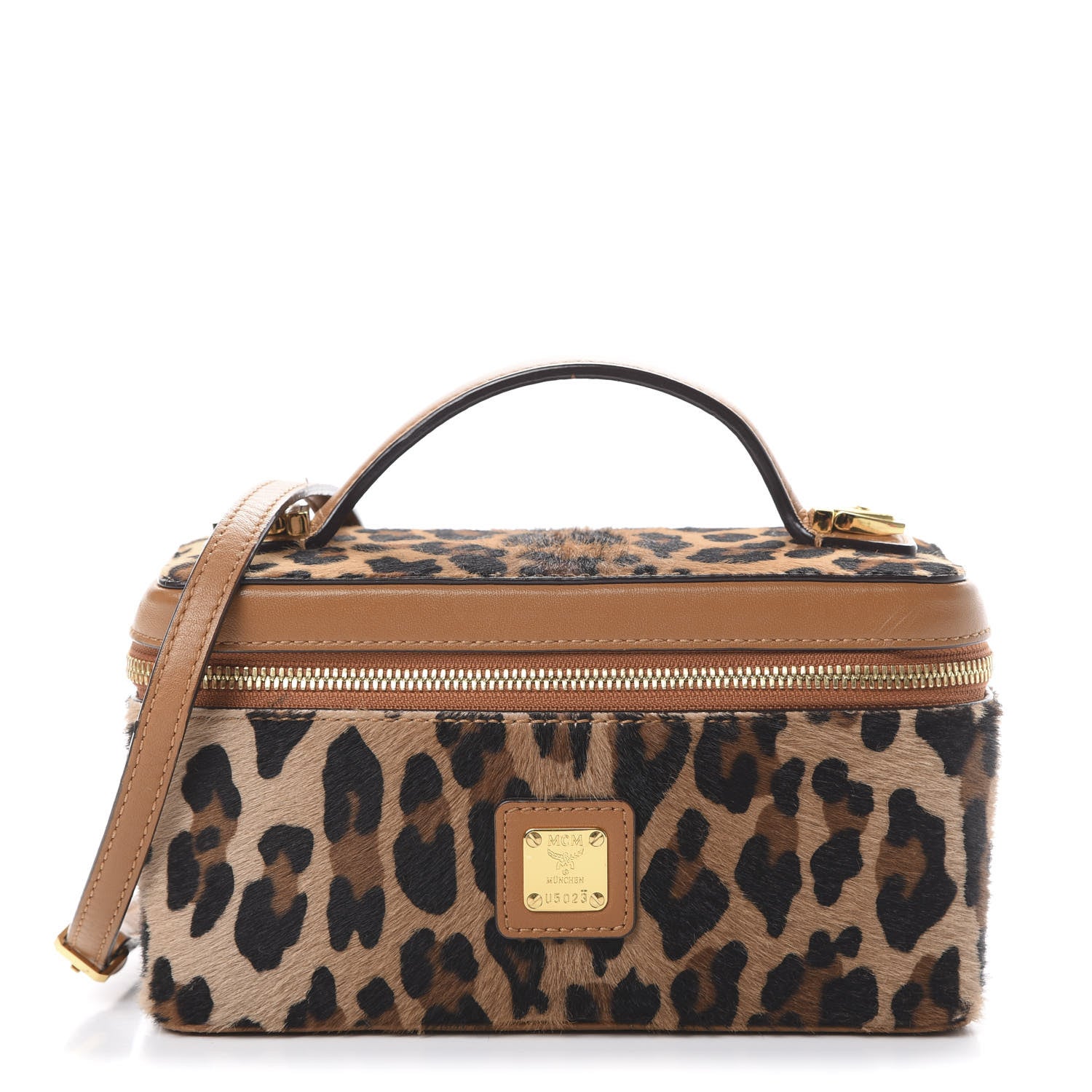 MCM Calf Hair Calfskin Vanity Case Leopard 1 of 11