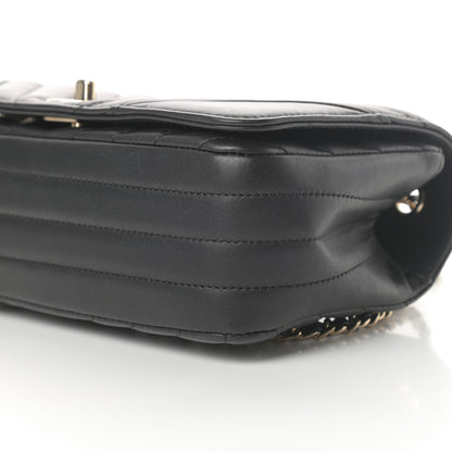 Chanel Calfskin Chevron Quilted Mini Statement Flap Black 10 of 13