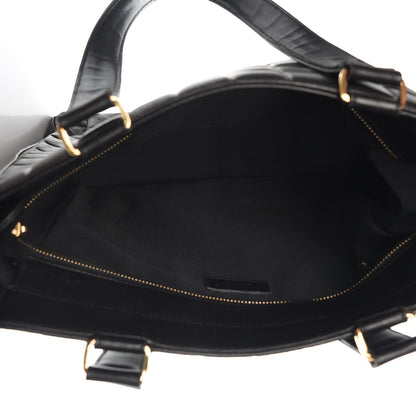 Chanel Lambskin Quilted Chocolate Bar Tote Black 5 of 7