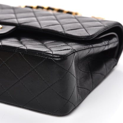 Chanel Lambskin Quilted Medium Double Flap Black 13 of 18