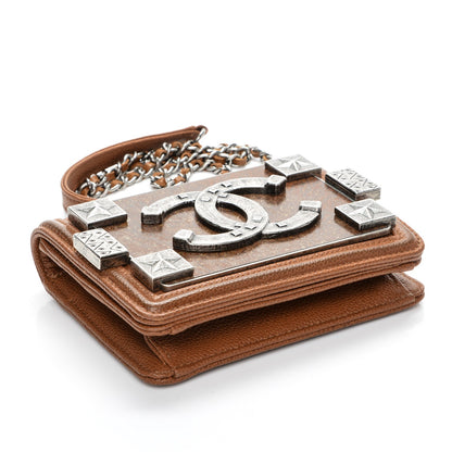 Chanel Caviar Mini Dallas Boy Brick Flap Brown 4 of 8