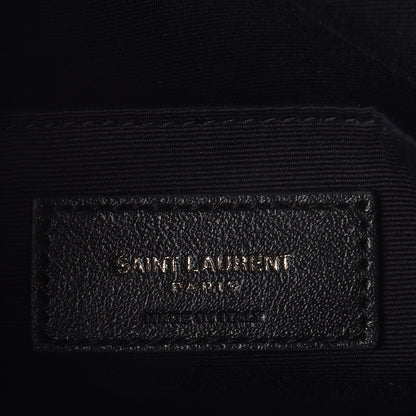 Saint Laurent Calfskin Matelasse Monogram Lou Camera Bag Black 6 of 9