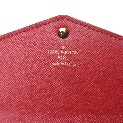 Louis Vuitton Damier Ebene Studded Sarah Wallet NM Cherry 6 of 8