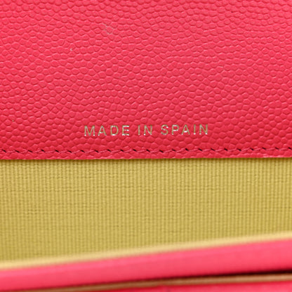 Chanel Caviar Quilted Chanel 19 Flap Card Holder Wallet Dark Pink 6 of 8