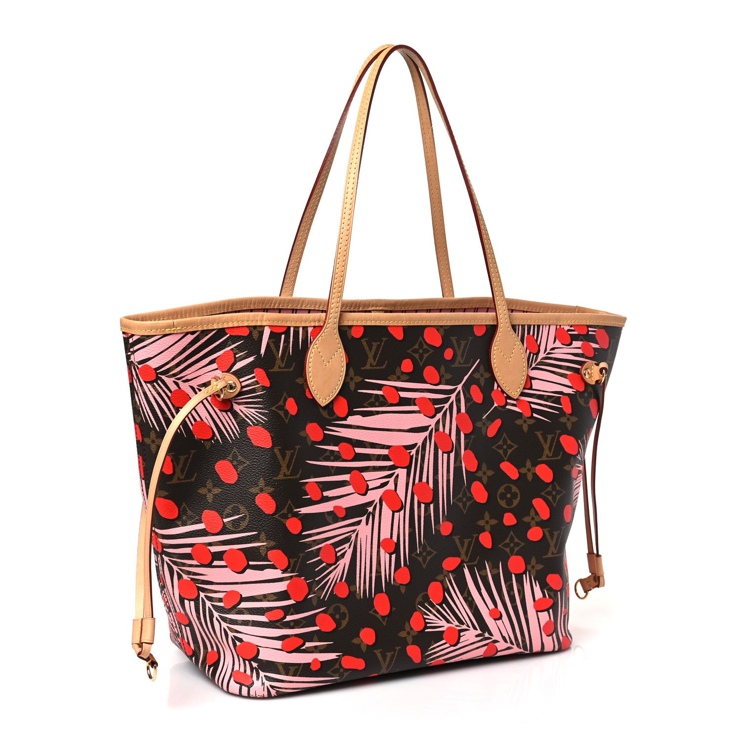 Louis Vuitton Monogram Jungle Dots Neo Neverfull MM Sugar Pink Poppy 4 of 9